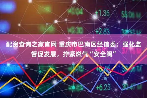 配资查询之家官网 重庆市巴南区经信委：强化监督促发展，拧紧燃气“安全阀”